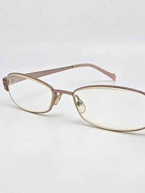 Valerie Spencer 9151 Gold Brown Eyeglasses Frame w/ Flexhinge 51-17-135